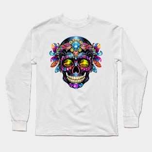 Bejeweled Skull #5 Long Sleeve T-Shirt